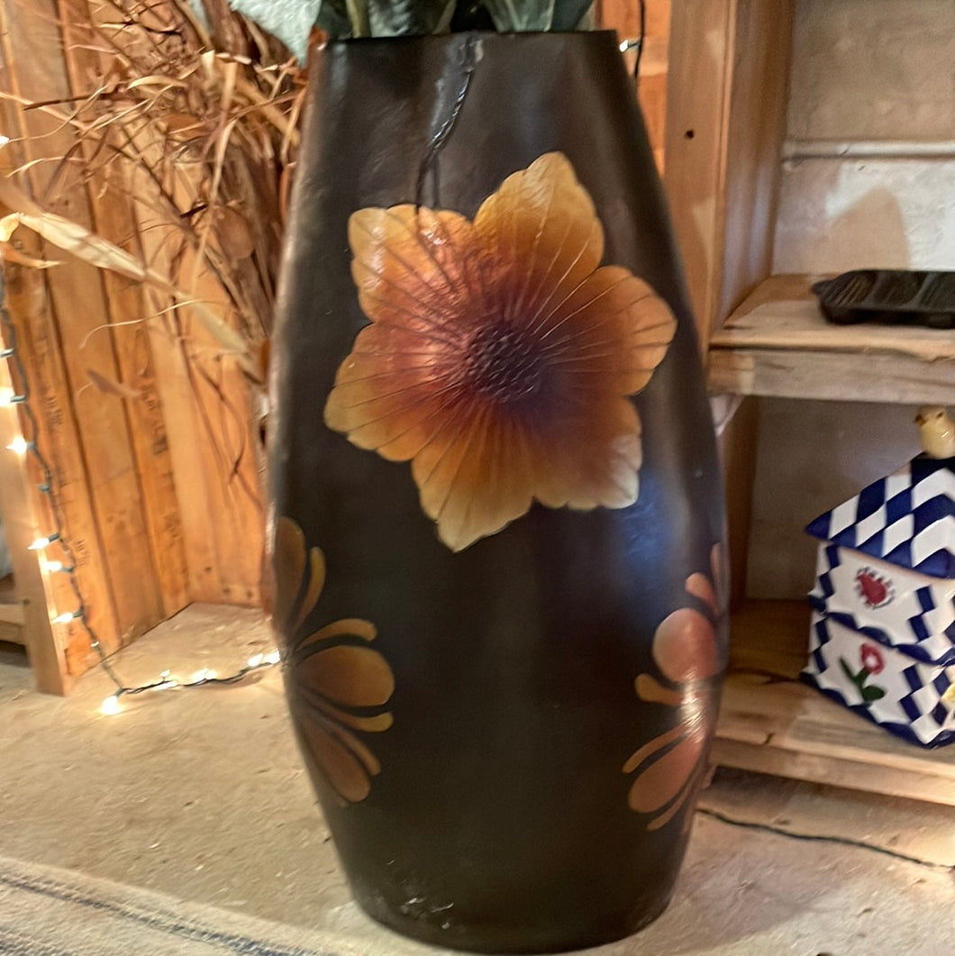 Tall Bronze Vase