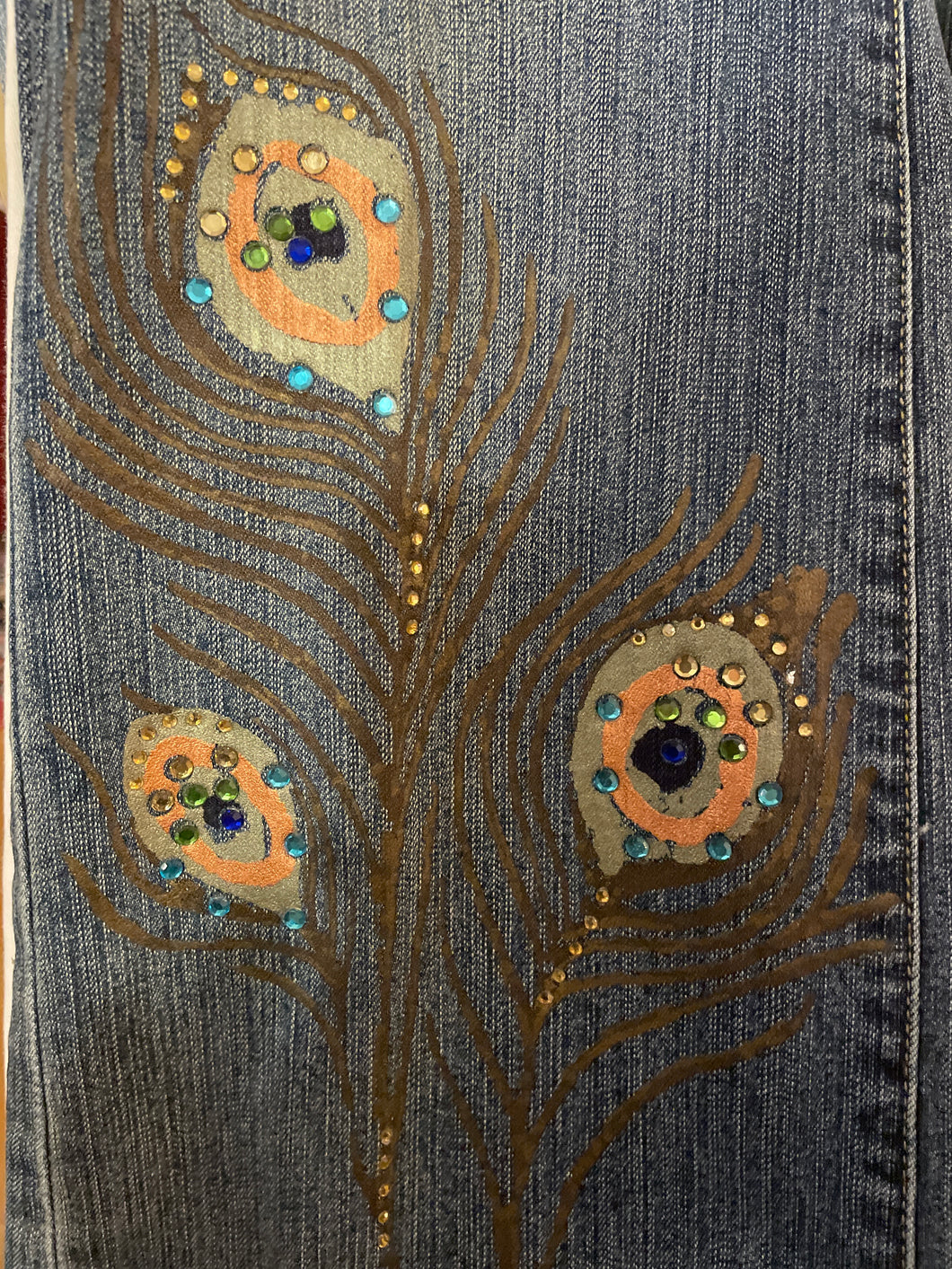 Mixit Peacock Feather Jeans