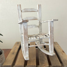 Load image into Gallery viewer, Whitewashed Wooden  Rocker - decor
