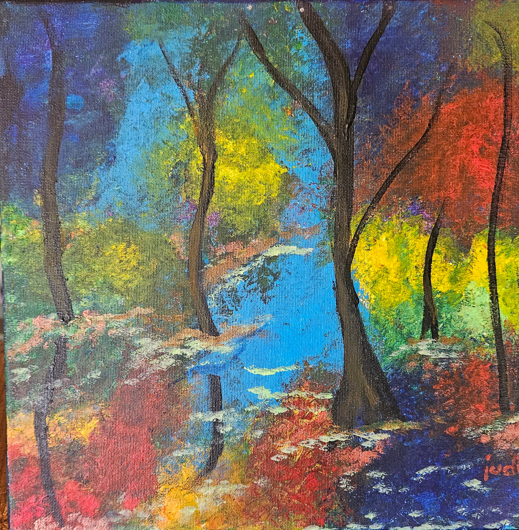 Autumn evening, Acrylic unframed