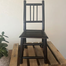 Load image into Gallery viewer, Black little Wooden Chair
