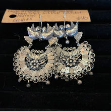 Load image into Gallery viewer, Earrings - Della &amp; Francis James signed intricate &amp; beaded dangle earrings
