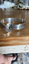 Load image into Gallery viewer, Tsosie &amp; Mary Taylor adjustable sterling silver Navajo Buckle clasp bracelet
