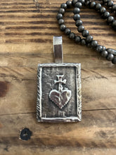 Load image into Gallery viewer, Pendant - Lawrence Baca -LB signed Sterling silver hook bale pendant
