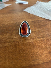 Load image into Gallery viewer, Ring - Chimney Butte signed Sterling silver red agate
