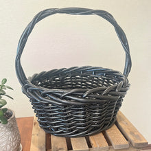 Load image into Gallery viewer, Black Woven Basket -large
