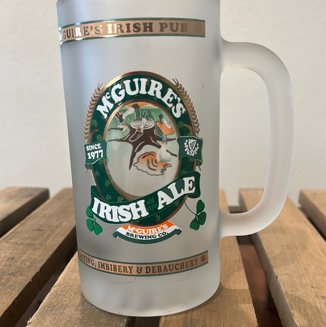 McGuires Frosted Irish Mug - tipsy leprechan