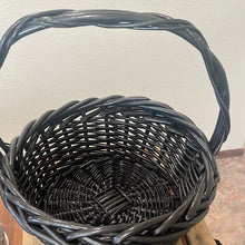 Load image into Gallery viewer, Black Woven Basket -large
