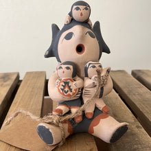 Load image into Gallery viewer, Navajo Storyteller Figurine Clay Pottery signed Melinda Toya Fragua ~ Jemez - 3 children
