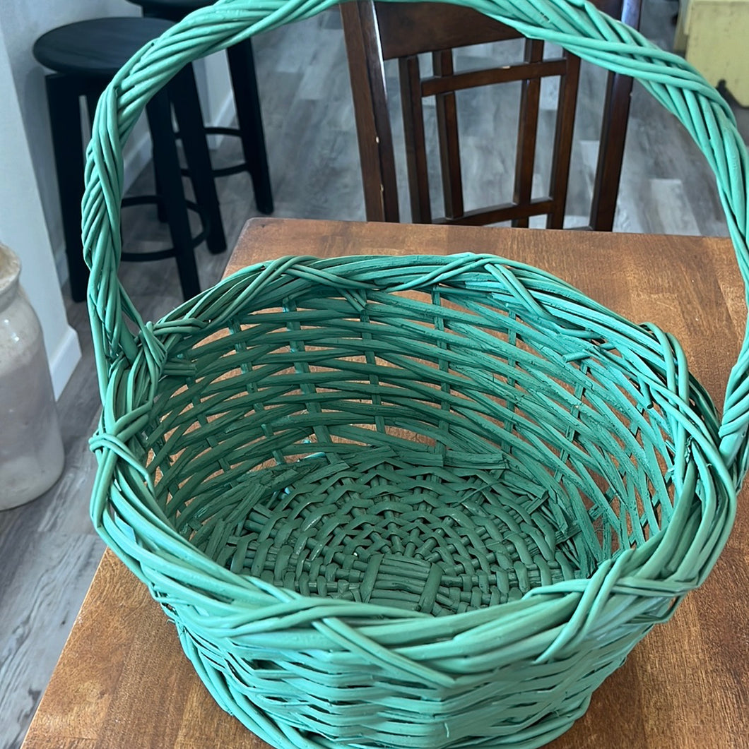 Basket - Green woven basket