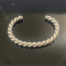 Load image into Gallery viewer, Navajo Twisted Rope Sterling Silver Bracelet
