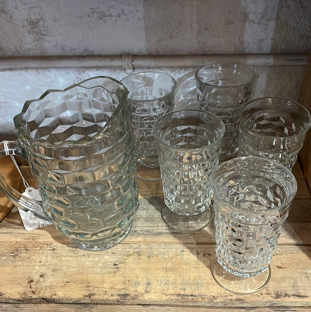 Pitcher & 5 glasses