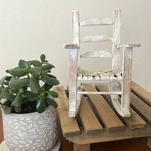 Load image into Gallery viewer, Whitewashed Wooden  Rocker - decor
