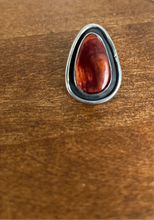 Load image into Gallery viewer, Ring - Chimney Butte signed Sterling silver red agate
