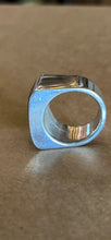 Load image into Gallery viewer, Ring - Chimney Butte signed Sterling silver wood inlay ring
