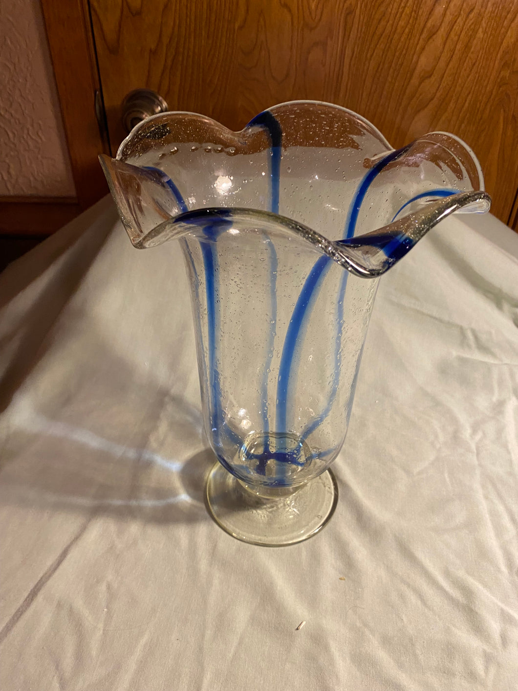 Blue Swirl Vase