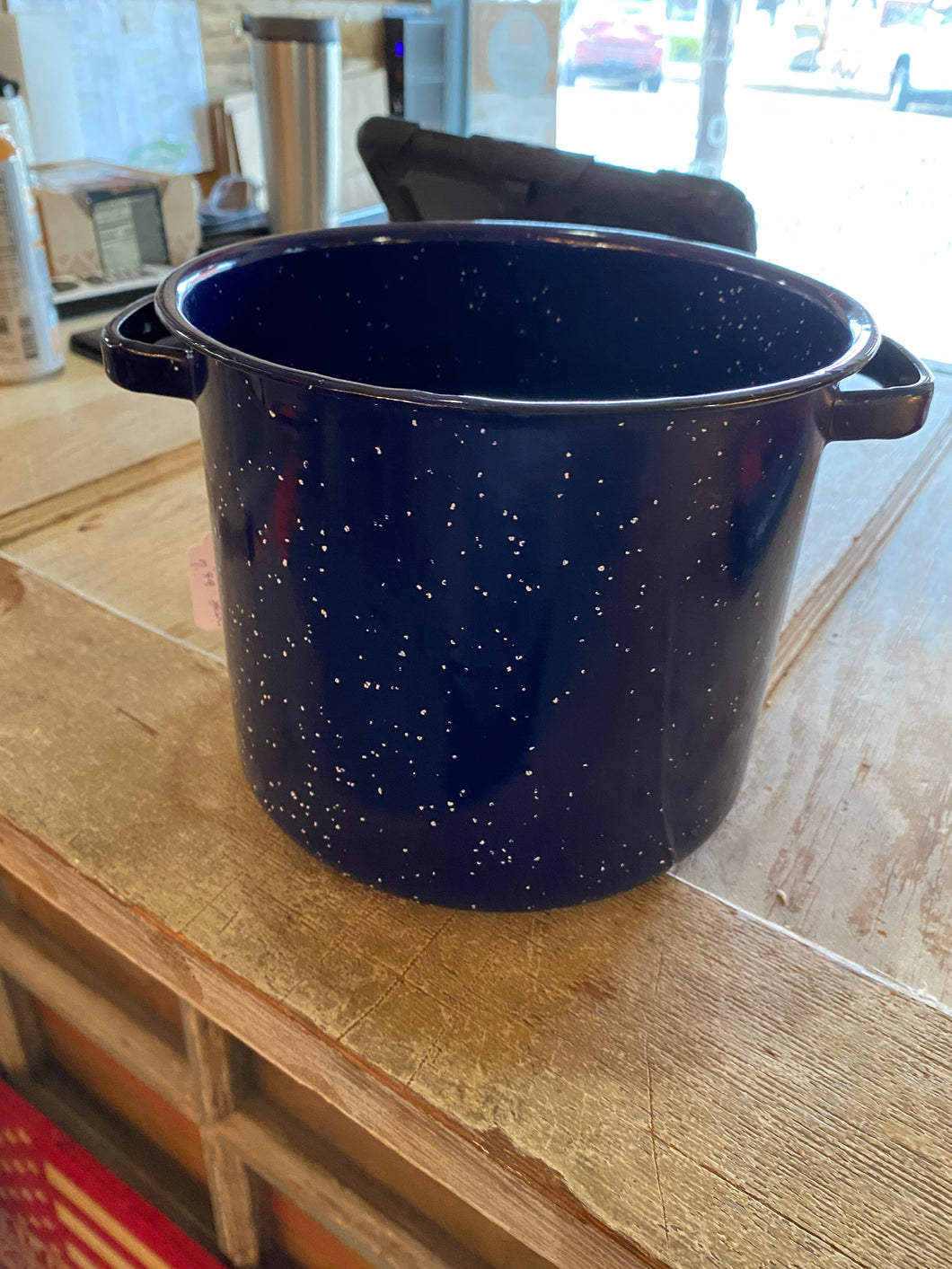 Blue Granite Pot (No lid)