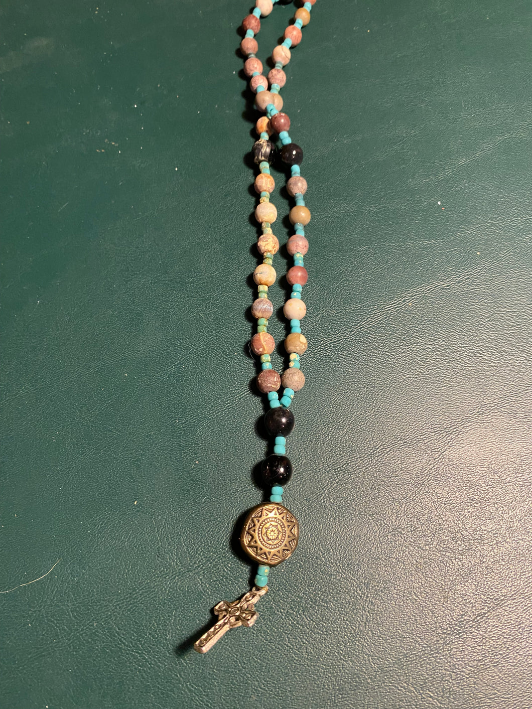 Beaded Cross Necklace