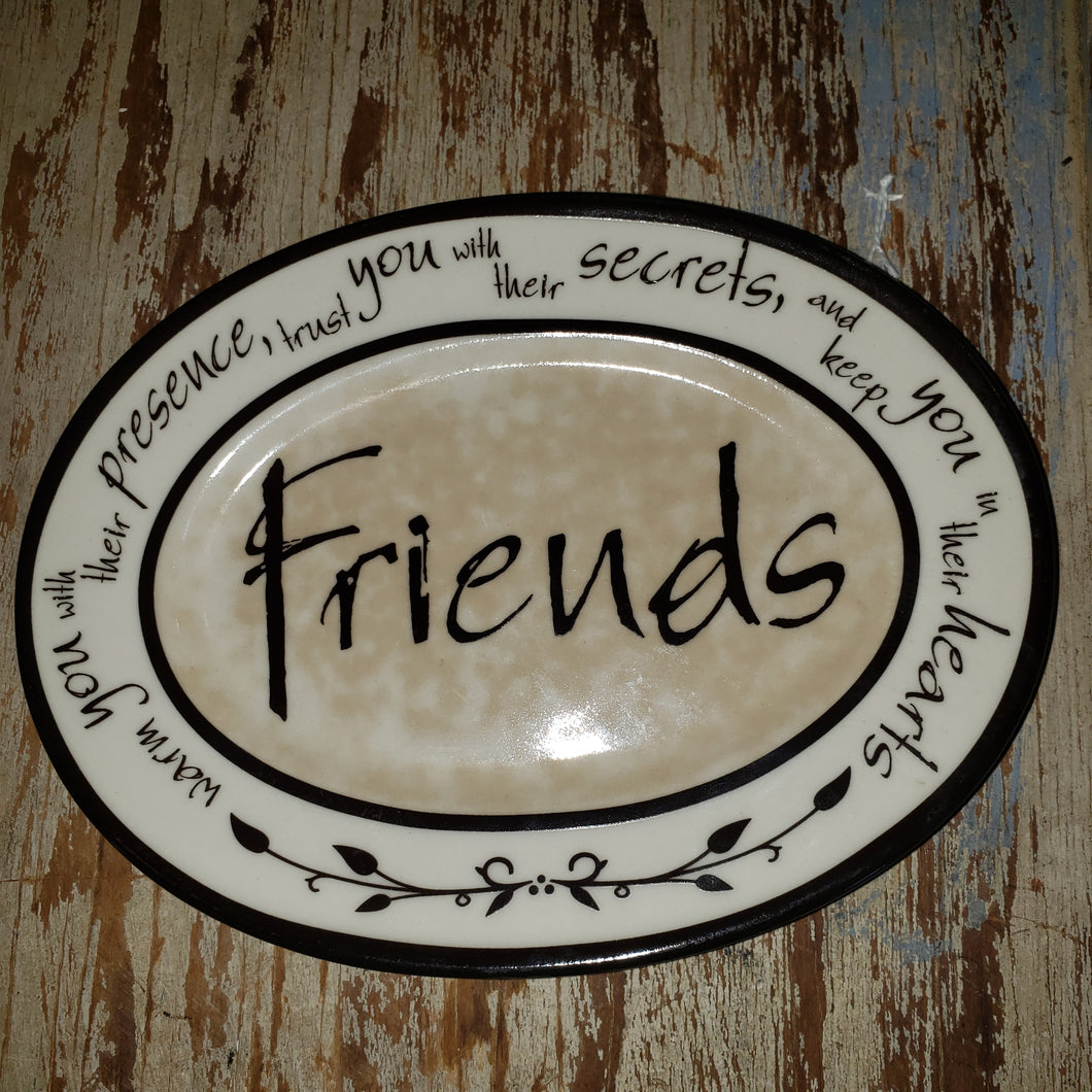 Friends ceramic tray