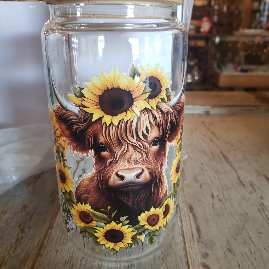 16 oz glass tumbler